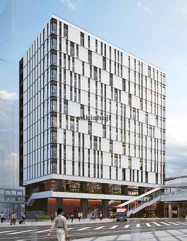 ＪＲ新潟駅万代口東地区開発（オフィス棟） 外観