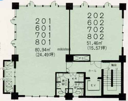 山京大通ビル 平面1
