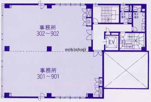 第三古久根ビル 平面1