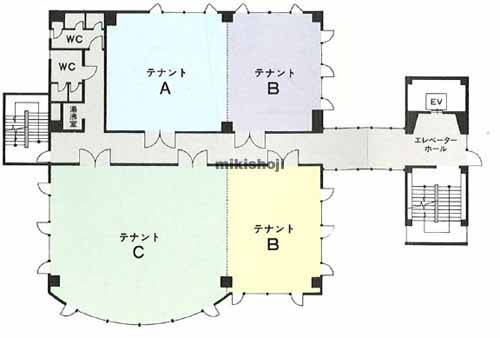 アルファ環状通ビル 平面1