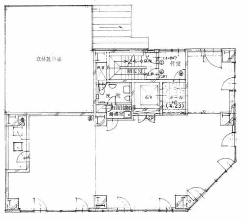 建設管理センタービル 平面1