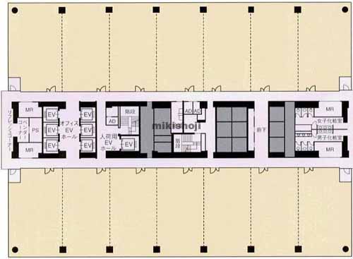 ＪＲタワーオフィスプラザさっぽろ 平面1