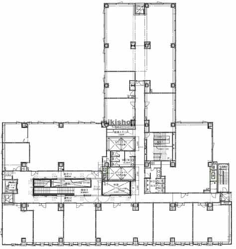 西鉄・林業会館ビル（林業会館） 平面1