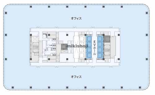 北4西3地区第一種市街地再開発事業南棟 平面1