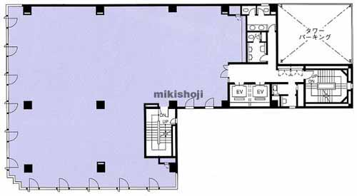 オー・エックス芭蕉の辻ビル 平面1