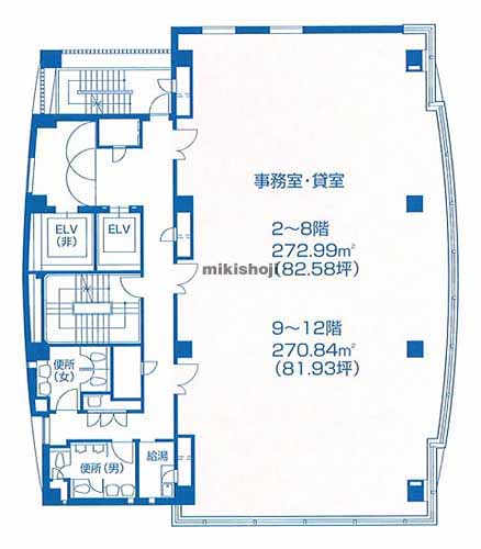 ＡＩＧ仙台ビル 平面1