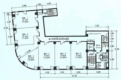 北上センタービル 平面1