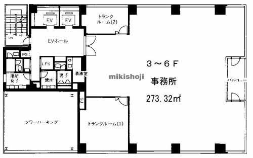 フォンターナ新横浜ビル 平面1