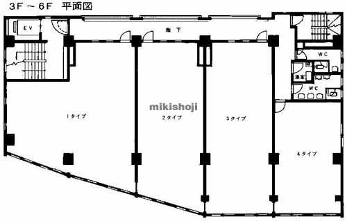 ウェイサイドビル 平面1