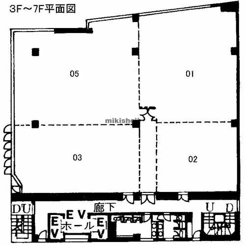 川浅ビル 平面1