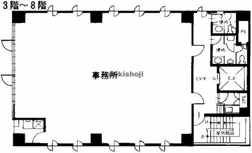 オフィスコオフィス新横浜 平面1