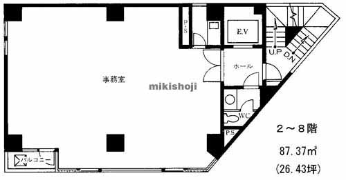 嶋森ビル 平面1