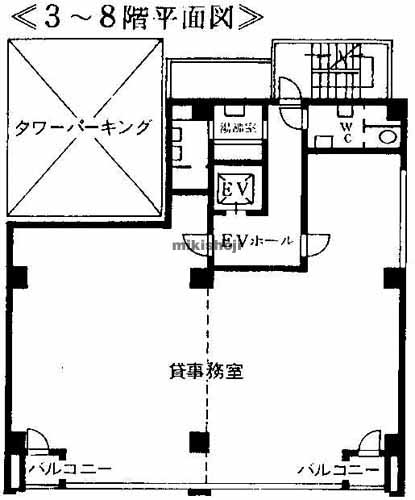 横浜西口サンエースビル 平面1