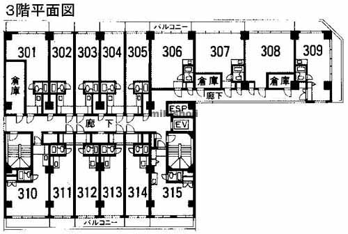 ＶＥＬＵＴＩＮＡ馬車道ビル 平面1