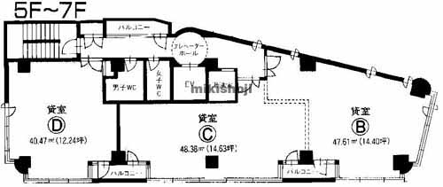 横浜西口オー・ケービル 平面1