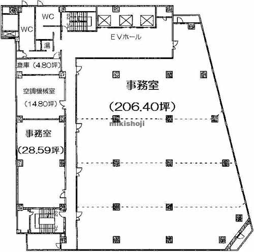 ニッセイ同和損害保険横浜ビル 平面1