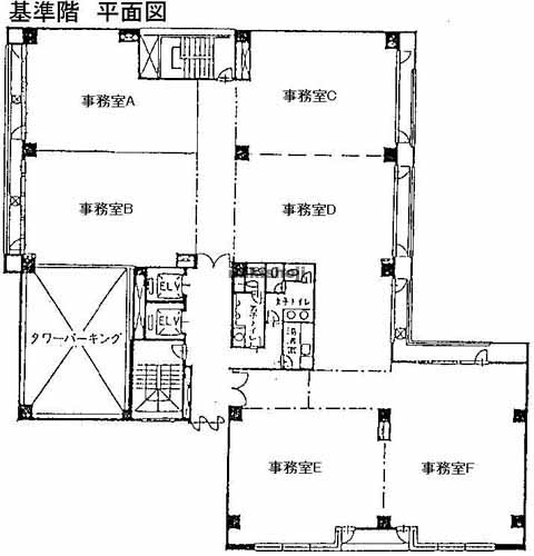 関内の横浜エクセレントⅢビル 平面1