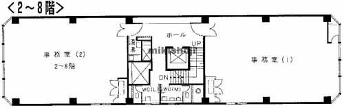西田ビル 平面1