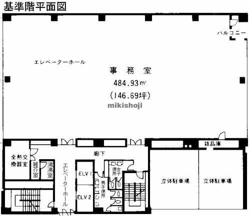 損保ジャパン横浜ビル 平面1