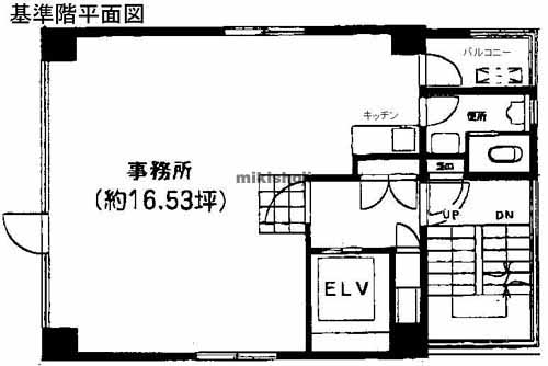 北幸自治会館ビル 平面1