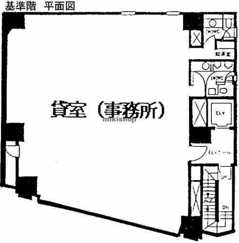 テクノサイシング長者町ビル 平面1