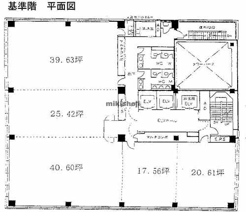 ＥＲＶＩＣ横浜ビル 平面1