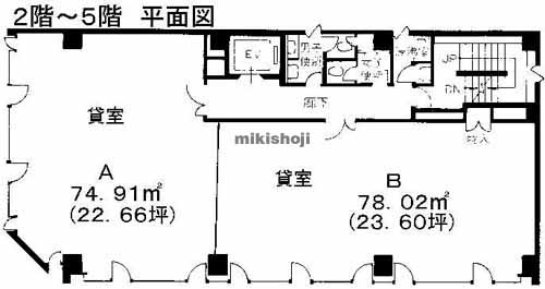 ケイジェイ砂子ビル 平面1
