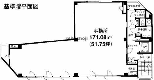 矢島ビル 平面1