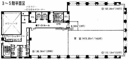 商工中金横浜ビル 平面1