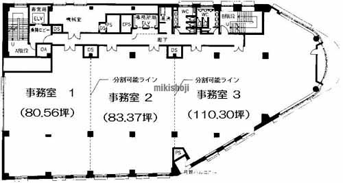 崎陽軒ビルヨコハマ・ジャスト３号館 平面1