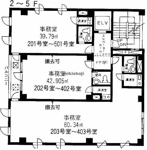 横浜ウエストビル 平面1