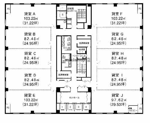 三共横浜ビル 平面1