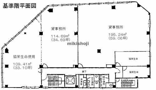 ジブラルタ生命相模原ビル 平面1
