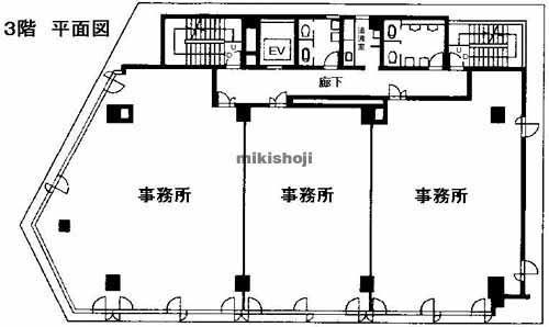 大塚ビル（天幸ﾋﾞﾙ５２） 平面1