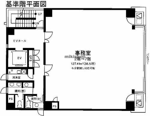 ＲＫ　ＣＵＢＥビル 平面1
