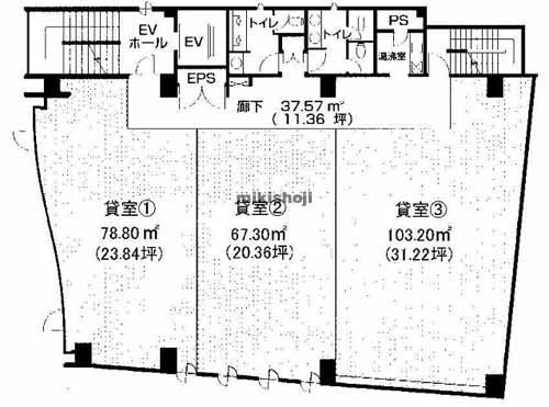 朝日生命鶴見ビル 平面1