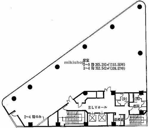 横浜神谷ビル 平面1