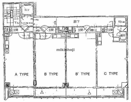 第一ミヤビル 平面1