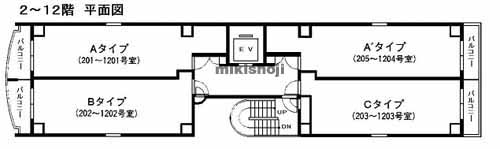 エクセレントプラザ新横浜ビル 平面1