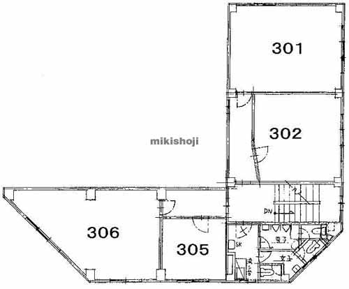 関内カサハラビル 平面1