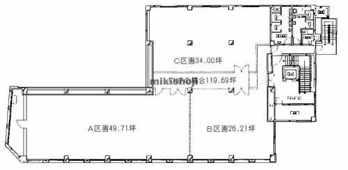 川崎野村證券ビル 平面1