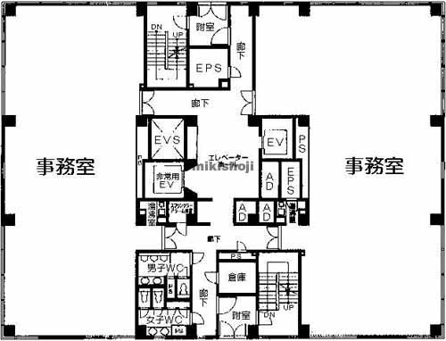 厚木ビジネスタワービル 平面1