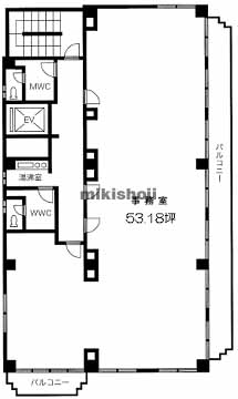 コシノパークサイドビル 平面1