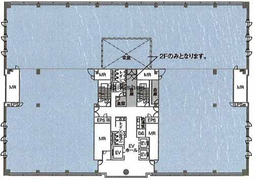 横浜ビジネスパーク　ノーススクエアⅡ 平面1