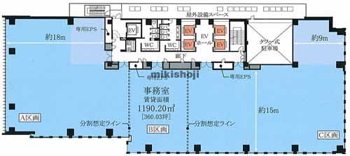 ＫＤＸ武蔵小杉ビル 平面1