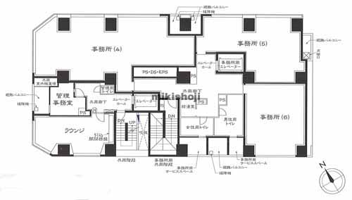 プラウド馬車道ビル 平面1