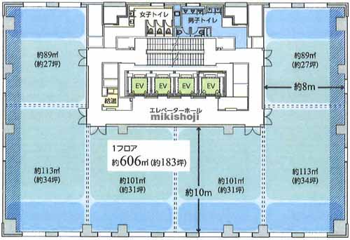 大同生命横浜ビル 平面1