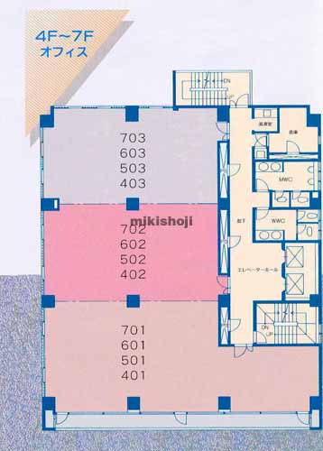 フジオフィスビルディング 平面1