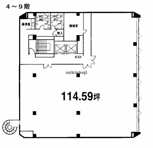 カジウラテックスビル 平面1