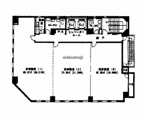 丸三証券名古屋ビル 平面1